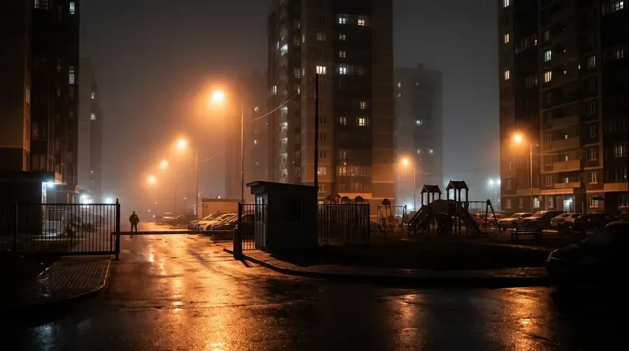 Въезд во двор жилого комплекса